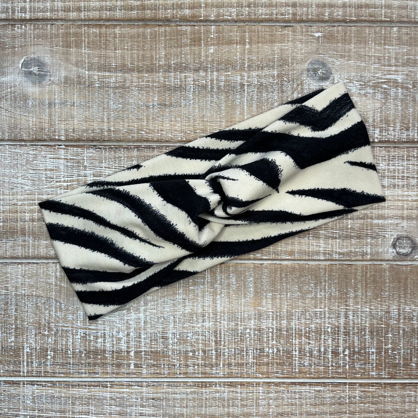 Cream Zebra Untangled Headwrap